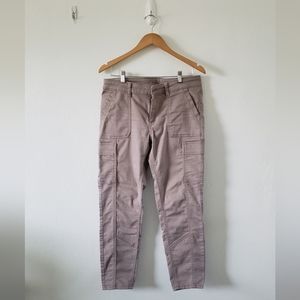 prAna denim pants cargo pockets beige khaki